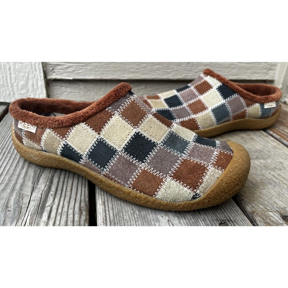 Nice! KEEN Howser Harvest Slide Women's 9 Patchwork Suede Mules Slip On Shoes